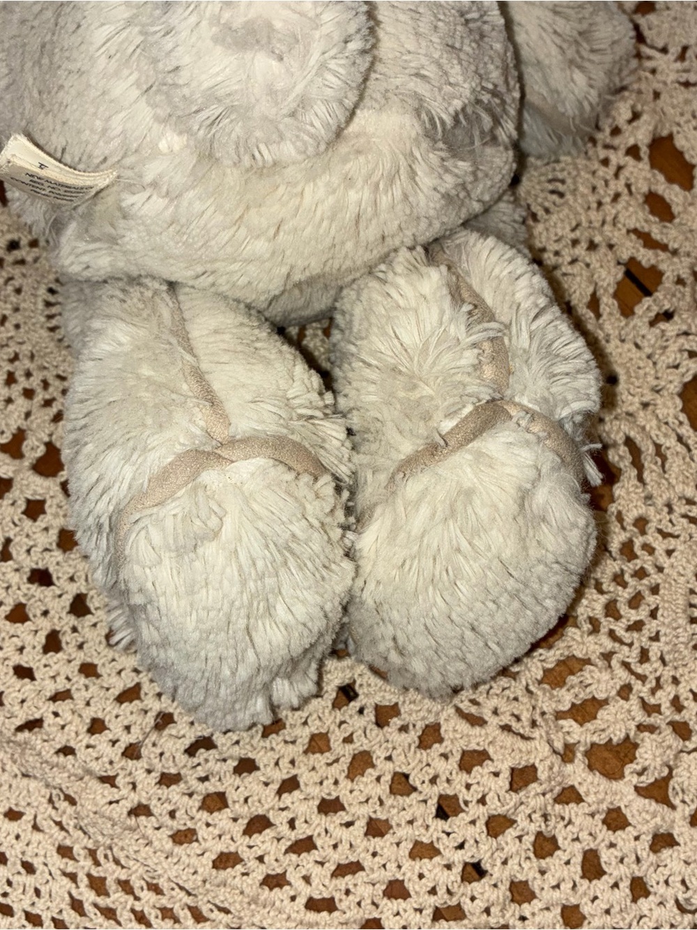 Jellycat Cream "Piper" Plush Bunny with Floppy Ears - Picture 9 of 15
